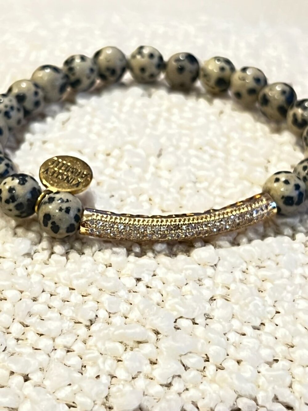 Kinsley Armelle Beaded Stretch Bracelet-Gold